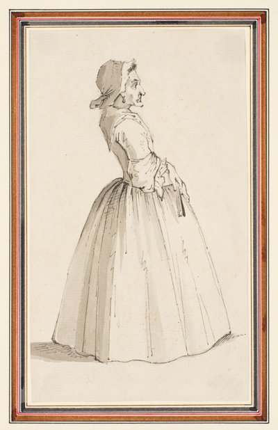 Femme debout, de profil droit - Louis Philippe Boitard