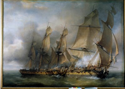 Bataille entre la frégate française La Bayonnaise et la frégate anglaise L