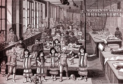 Usine de poupées, salle d