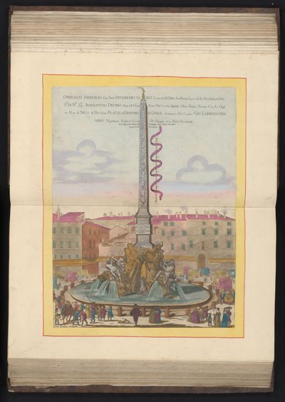 Fontaine des Quatre-Fleuves à Rome - Louis Rouhier