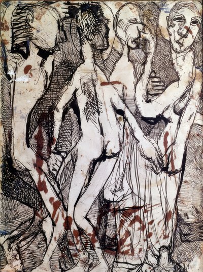 Composition avec personnages - Louis Soutter