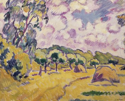 Paysage avec meules de foin - Louis Valtat