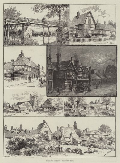 Croquis vagabonds, Headcorn, Kent - Louis Wain