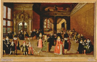 Bal sous le règne du roi Henri IV ... (peinture sur toile) - Louis de Caullery