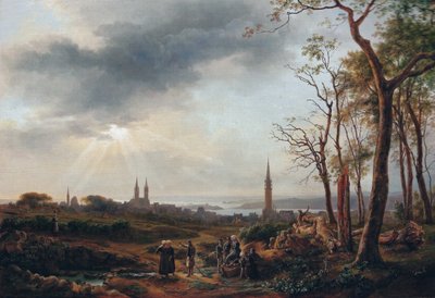 Vue de la ville de Saint-Pol-de-Léon - Louise Josephine Sarazin de Belmont