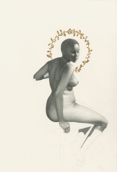 Nu assis gracieux - Lourens Joubert