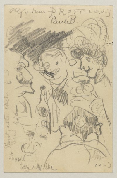 Lovis Corinth à Carl Strathmann : Carte postale, cachet postal 23 septembre 1905 - Lovis Corinth