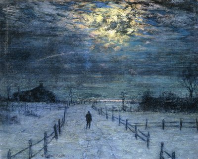 Une promenade hivernale - Lowell Birge Harrison