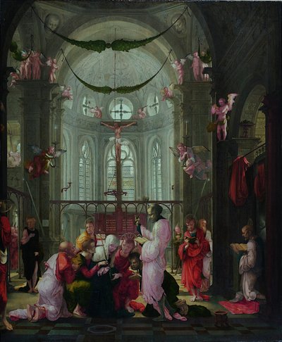 La mort de Sainte Marie - Lower Rhenish pupil of Wolf Huber