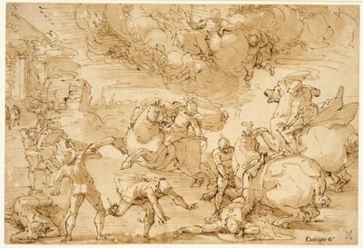 Die Bekehrung des Heiligen Paulus - Luca Cambiaso