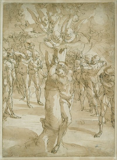 Le martyre de saint Sébastien - Luca Cambiaso