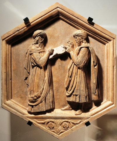Pythagore et Euclide - Luca Della Robbia