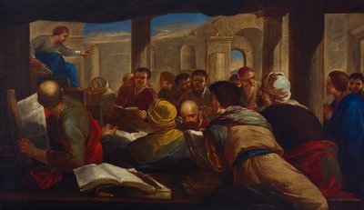 Le Christ discute avec les médecins - Luca Giordano