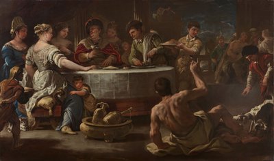 Le Riche et Lazare - Luca Giordano