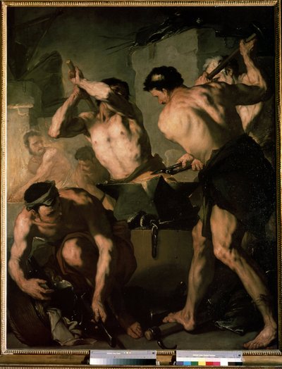 La forge de Vulcain - Luca Giordano