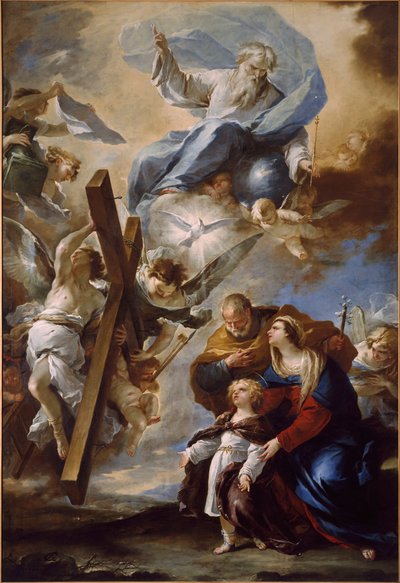 La Sainte Famille avec les symboles de la Passion, vers 1660 - Luca Giordano