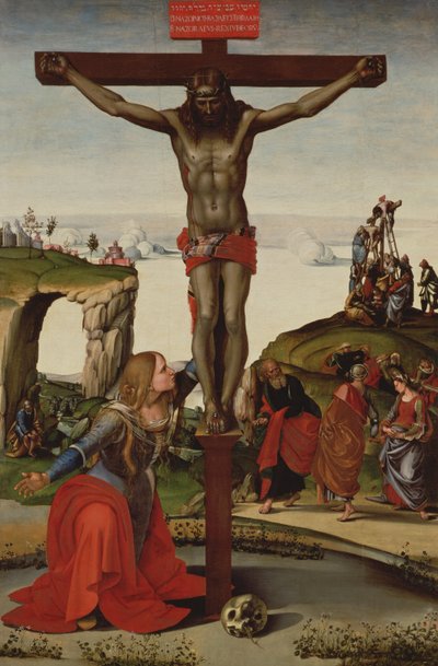Christ en croix avec Marie Madeleine - Luca Signorelli