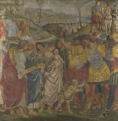 Coriolanus persuadé par sa famille d