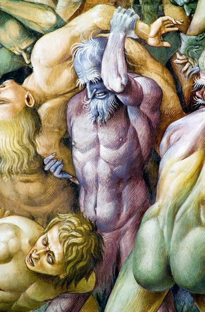 Damnés en enfer, du cycle de fresques du Jugement Dernier - Luca Signorelli
