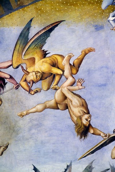 Damné en enfer, du cycle de fresques du Jugement Dernier - Luca Signorelli