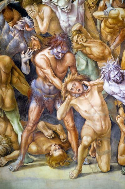 Les Damnés en enfer, du cycle de fresques du Jugement Dernier - Luca Signorelli