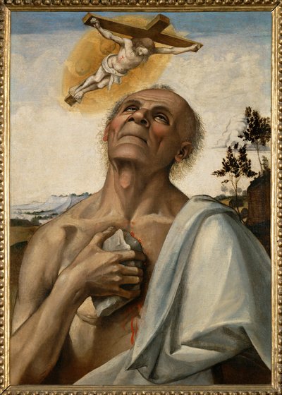 Saint Jerome penitent en extase - Saint Jerome penitentin ecstasy ... - Luca Signorelli