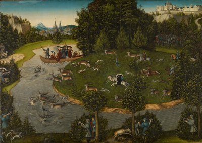 Chasse au cerf avec le prince-électeur Frédéric le Sage - Lucas Cranach the Elder