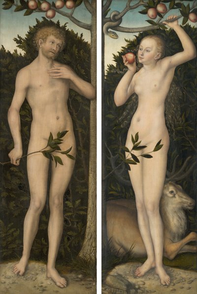 Adam et Eve - Lucas Cranach the Elder
