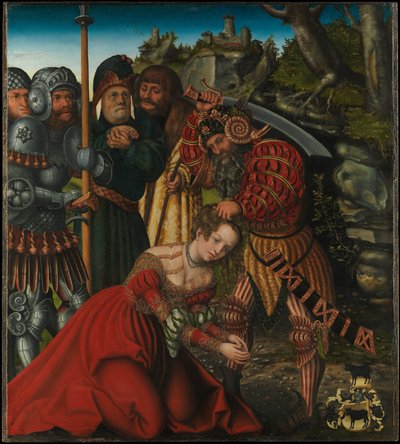 Allemand : Das Martyrium der Heiligen Barbara Le martyre de Sainte-Barbe - Lucas Cranach the Elder