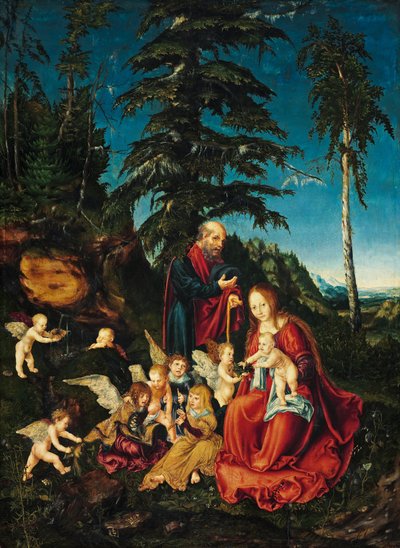 French : Rest on the Flight to Egypt Rest on the Flight to Egypt - Lucas Cranach the Elder
