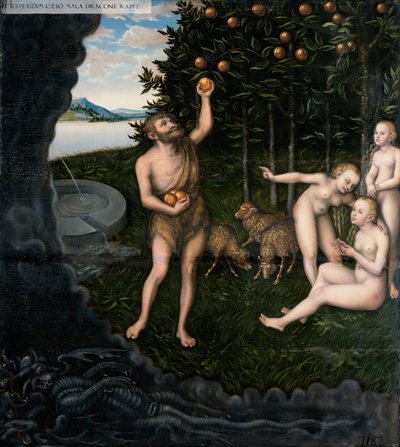 Hercule volant les pommes des Hespérides, des Travaux d