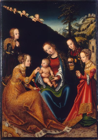 Mariage de Sainte Catherine - Lucas Cranach the Elder