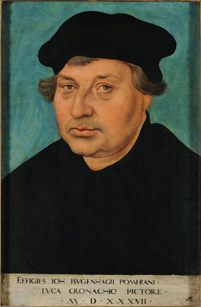 Portrait de Johannes Bugenhagen - Lucas Cranach the Elder