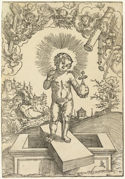 Le Christ enfant en tant que rédempteur - Lucas Cranach the Elder