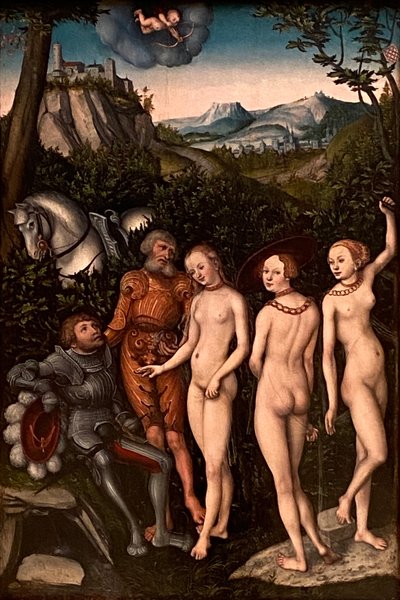 Le jugement de Paris - Lucas Cranach the Elder