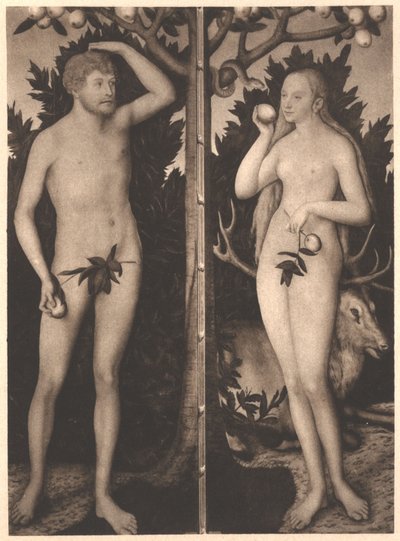 Adam et Eve - Lucas Cranach the Younger