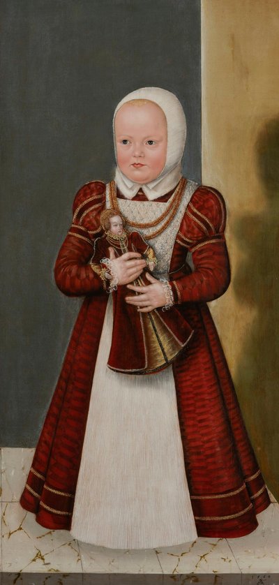 Allemand : Bildnis der Prinzessin Marie, Schwester Christians I. Portrait de la princesse Marie, sœur de Christian Ier - Lucas Cranach the Younger