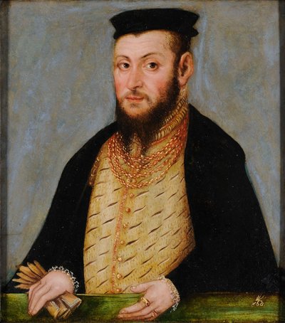 Polonais : Portrait de Zygmunta Augusta (1520-1572), króla Polski Sigismund II Augustus. - Lucas Cranach the Younger