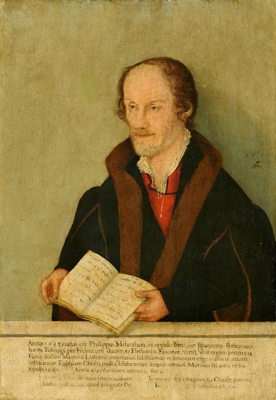 Portrait de Philipp Melanchthon - Lucas Cranach the Younger