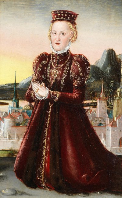 Portrait de la princesse Agnes Gräfin von Barby - Lucas Cranach the Younger