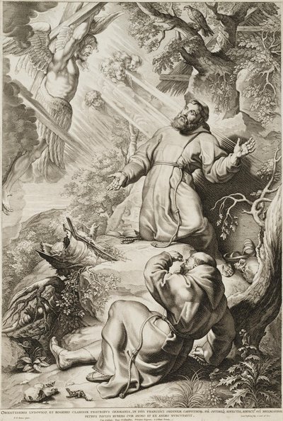 Saint François recevant les stigmates - Lucas Vorsterman the Elder