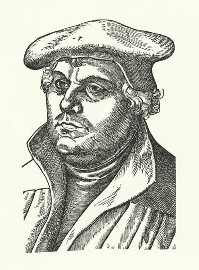 Martin Luther, réformateur protestant allemand - Lucas the Elder (after) Cranach