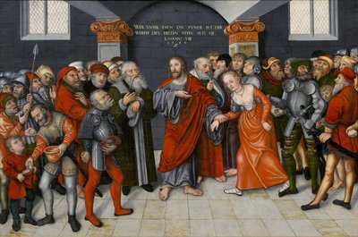 Christ et la femme adultère - Lucas the Younger Cranach