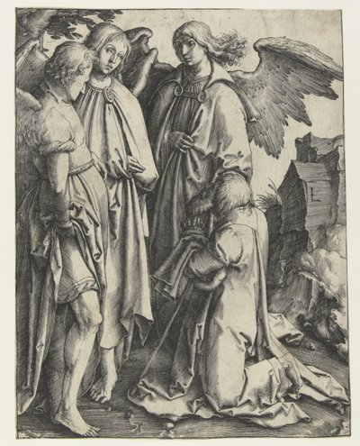 Abraham et les trois anges - Lucas van Leyden
