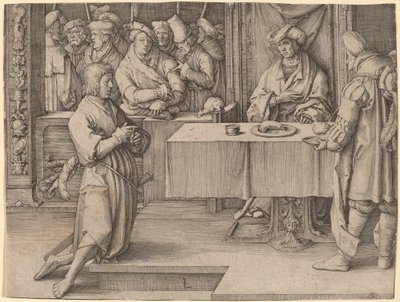 Joseph interprète les rêves du Pharaon - Lucas van Leyden