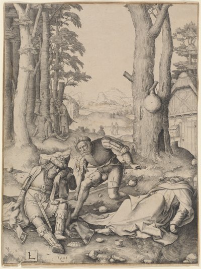 Mahomet et le moine Sergius - Lucas van Leyden