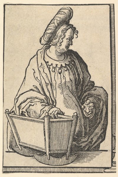 Sibylle samaritain, de la série des Sibylles - Lucas van Leyden