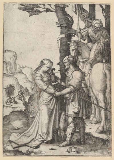 Saint Georges libérant la princesse - Lucas van Leyden