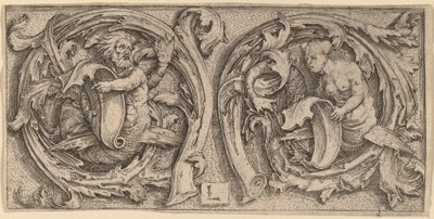 Triton et Sirène dans les vrilles - Lucas van Leyden