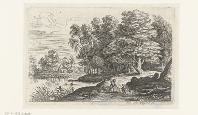 Paysage avec deux jeunes bergers - Lucas van Uden